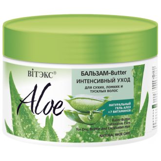 بالم کاسه ای آلوئه ورا، احیای شدید موهای خشک، شکننده و کدر 300ml