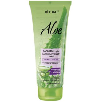 بالم مو آلوئه ورا، متعادل کننده موهای چرب در ریشه و خشک در ساقه 200ml